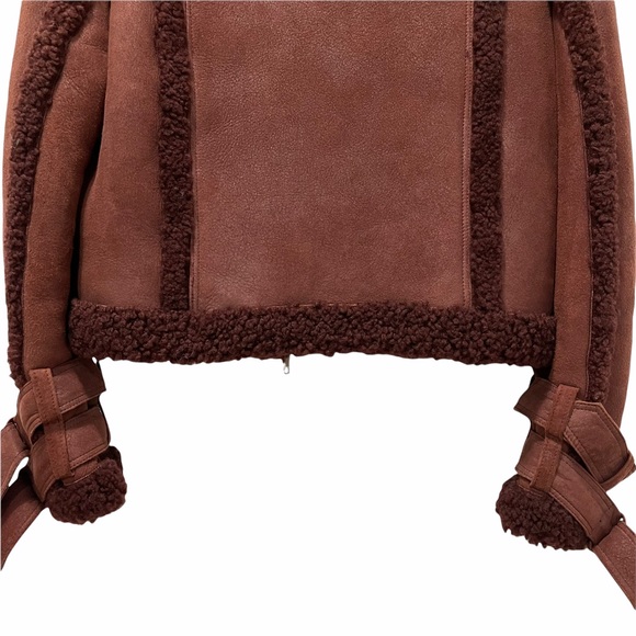 ♦️SOLD♦️ALLSAINTS Asher Shearling Biker Jacket - Picture 12 of 16